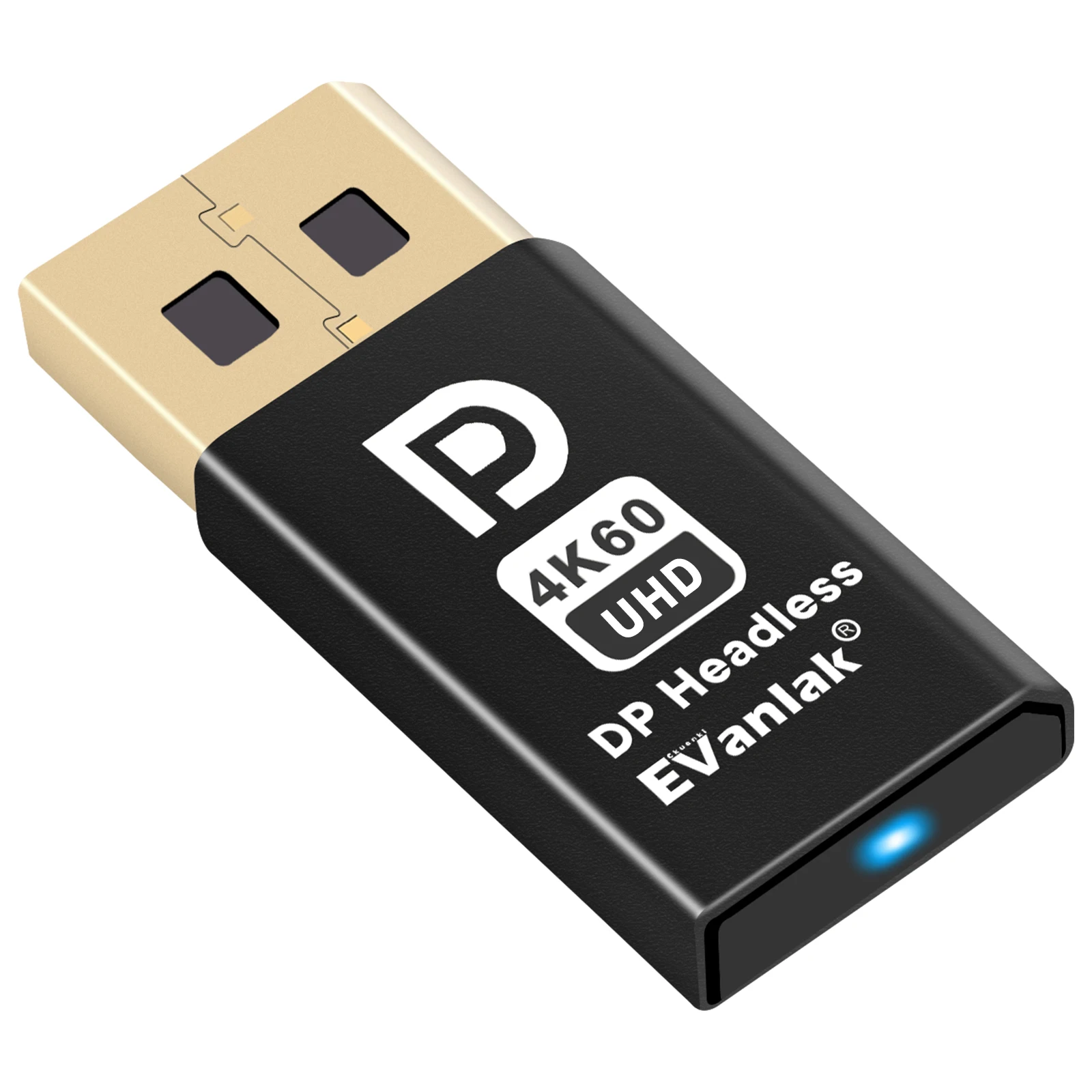 EVanlak DisplayPort Безголовый Призрак для ПК DP модель Plug -fit Безголовый 1080 @ 120Hz-4096x2160 @ 60 Гц FHD
