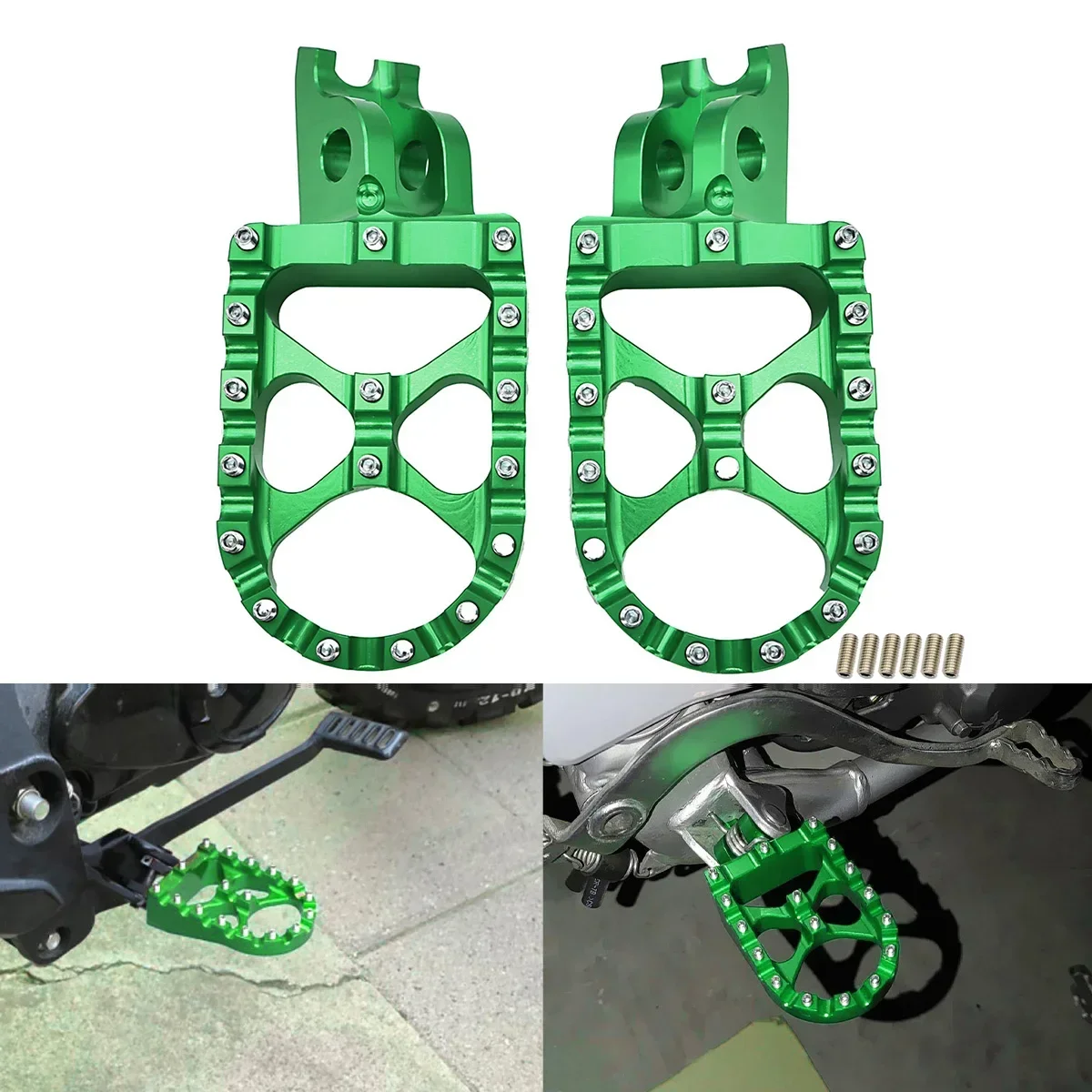 Подножки для мотоцикла с ЧПУ подножки педали Kawasaki KX250 KX450 2019 2020 KX250F KX450F 2017 2018 KLX450R