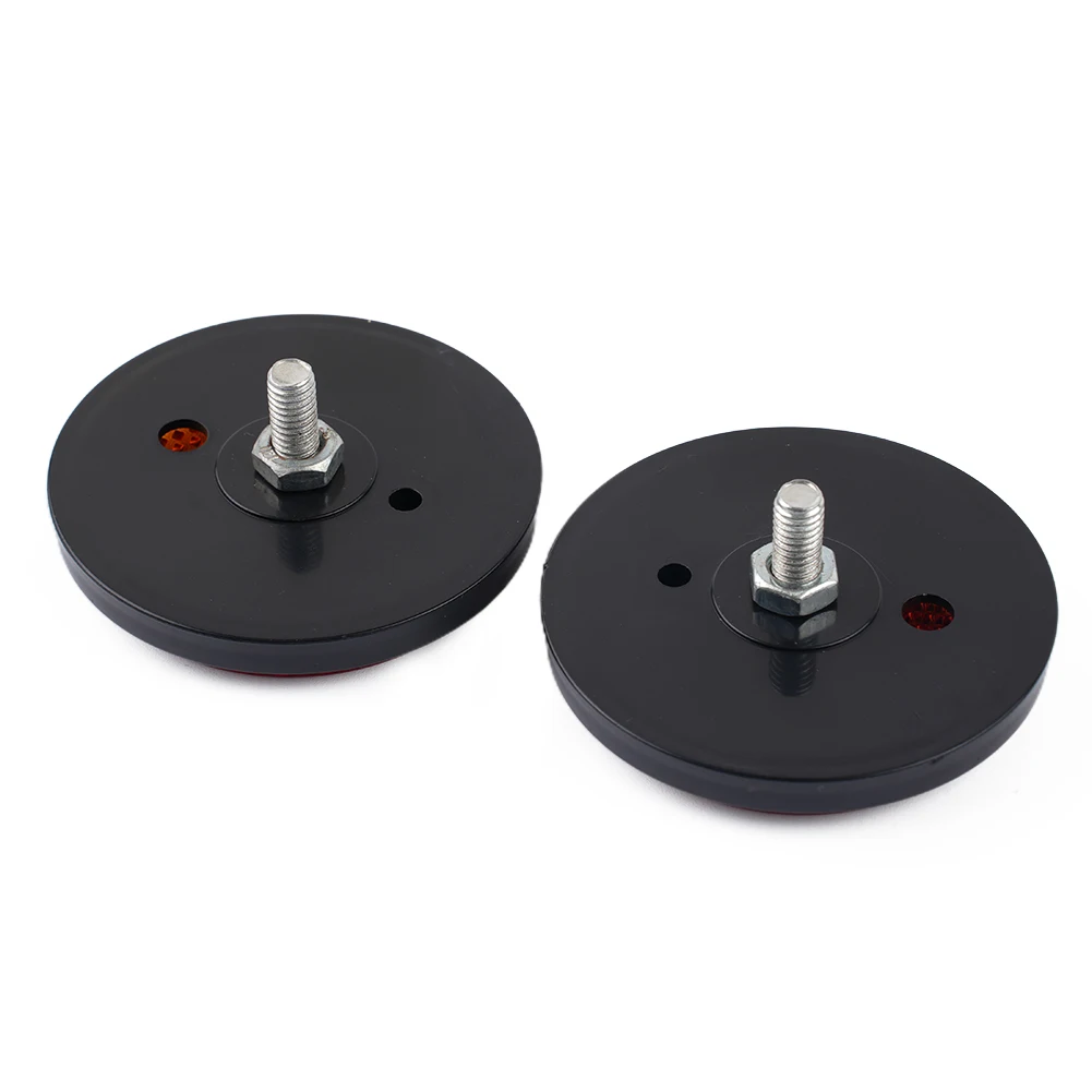 Универсальный Круглый отражатель, отражатель безопасности для автомобилей, мотоциклов, велосипедов, прицепов, грузовиков, рефракция, аксессуары для мотоциклов, 2 шт.