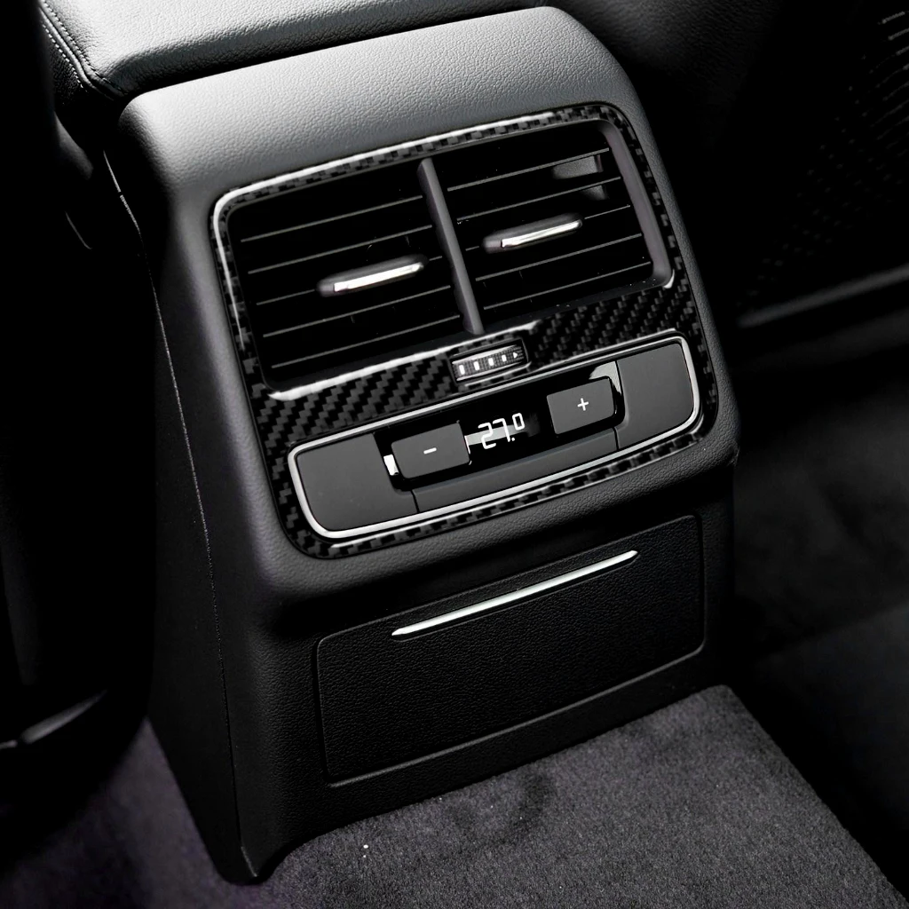 Для Audi A4 A4L B9 2017 2018 2019 2020 автомобильные аксессуары из углеродного волокна