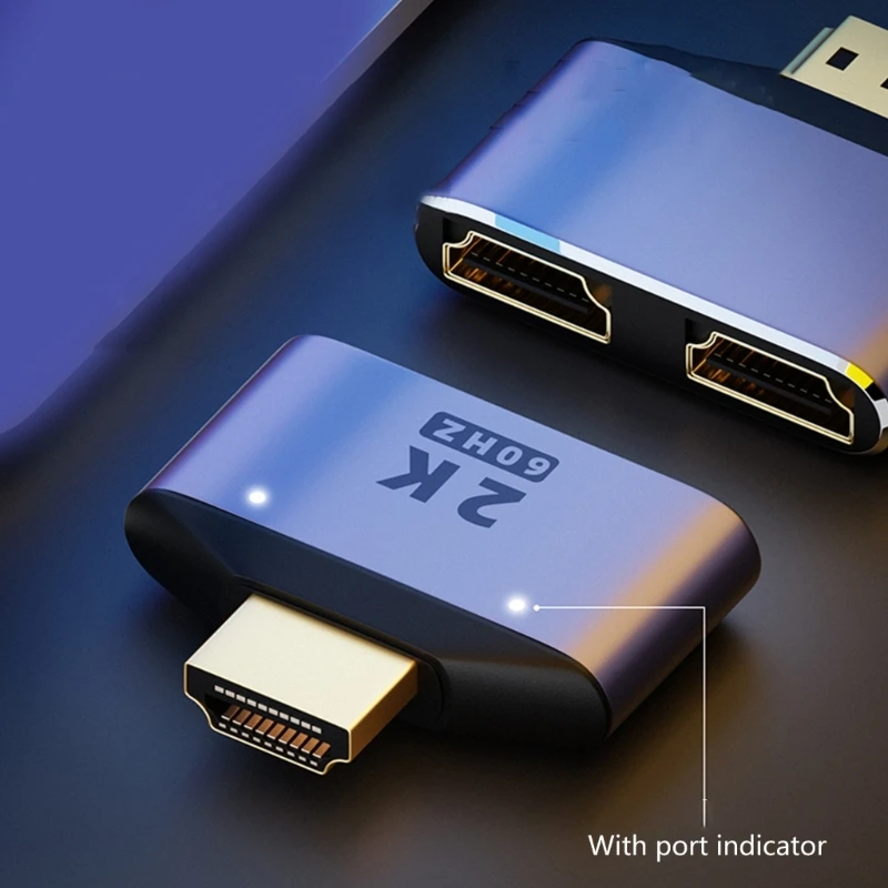 CPDD 2K HDMI-совместимый разветвитель FullHD 1080P видео 1X2 с разделением 1 в 2 для HDTV DVD