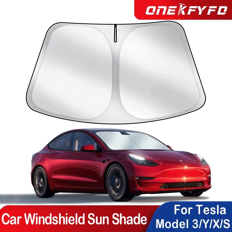 

Car Windshield SunShade Front Window UV Protection Shield Visors Protection Parasol For Tesla Model 3 Y X S Interior Accessories