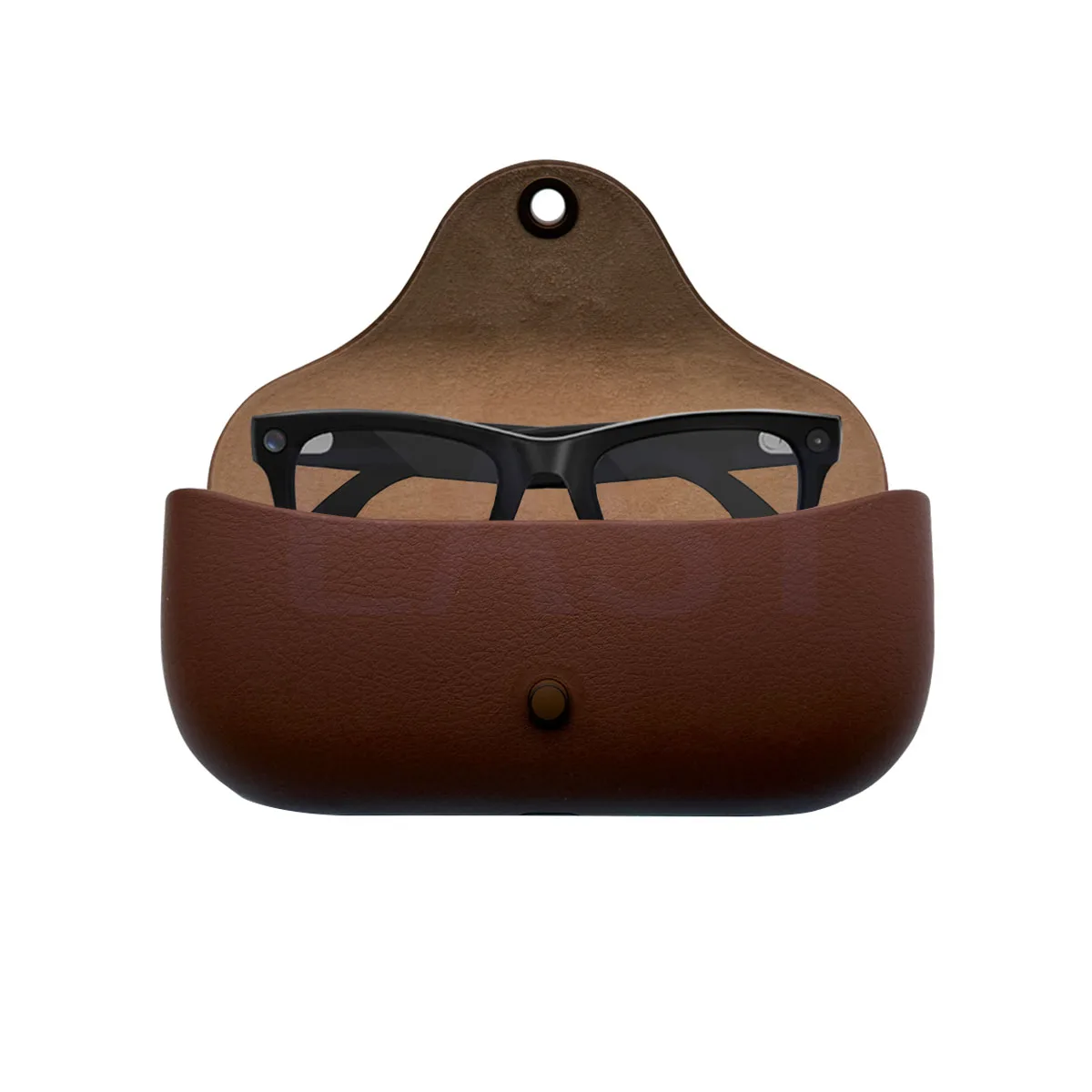 Умный чехол для зарядки очков Ray-Ban Smart Glasses, коричневый, портативный зарядный кейс (art.: 3920dbc4683ce) - 3920dbc4683ce
