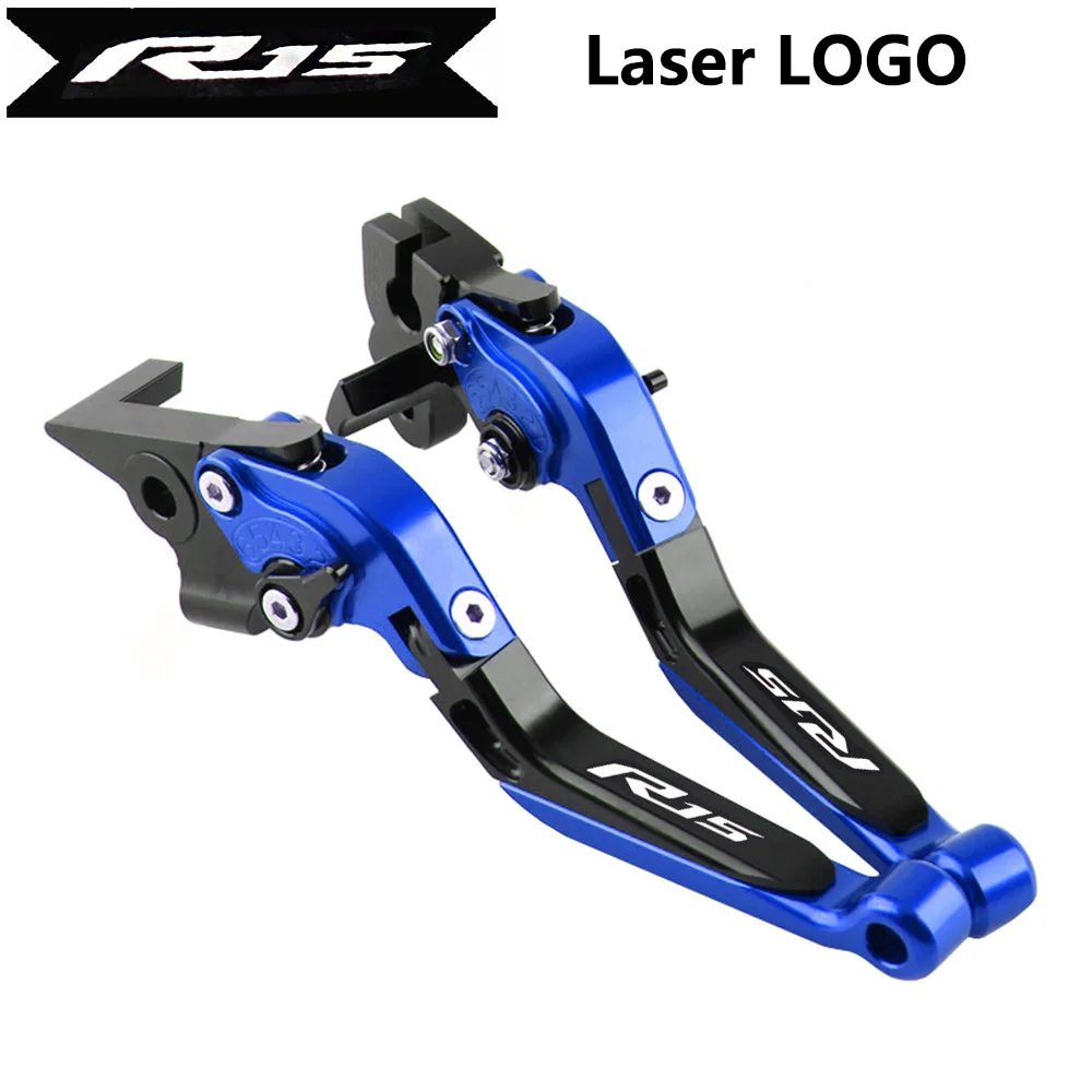 

Лазерный Логотип R15, мотоциклетные алюминиевые рычаги тормозной муфты для Yamaha R15V3 2017 2018 2019 2020 2021