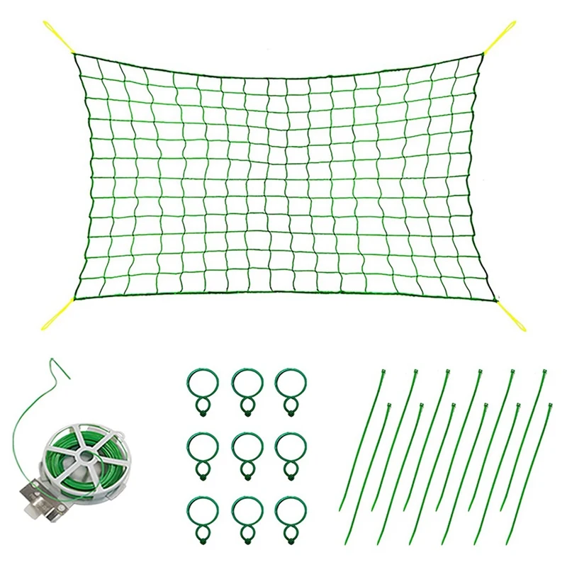 

Plant Trellis Netting Garden Plant Netting Mesh Vine Net Climbing Trellis With Plant Twist Ties For Plants Trees Fruits