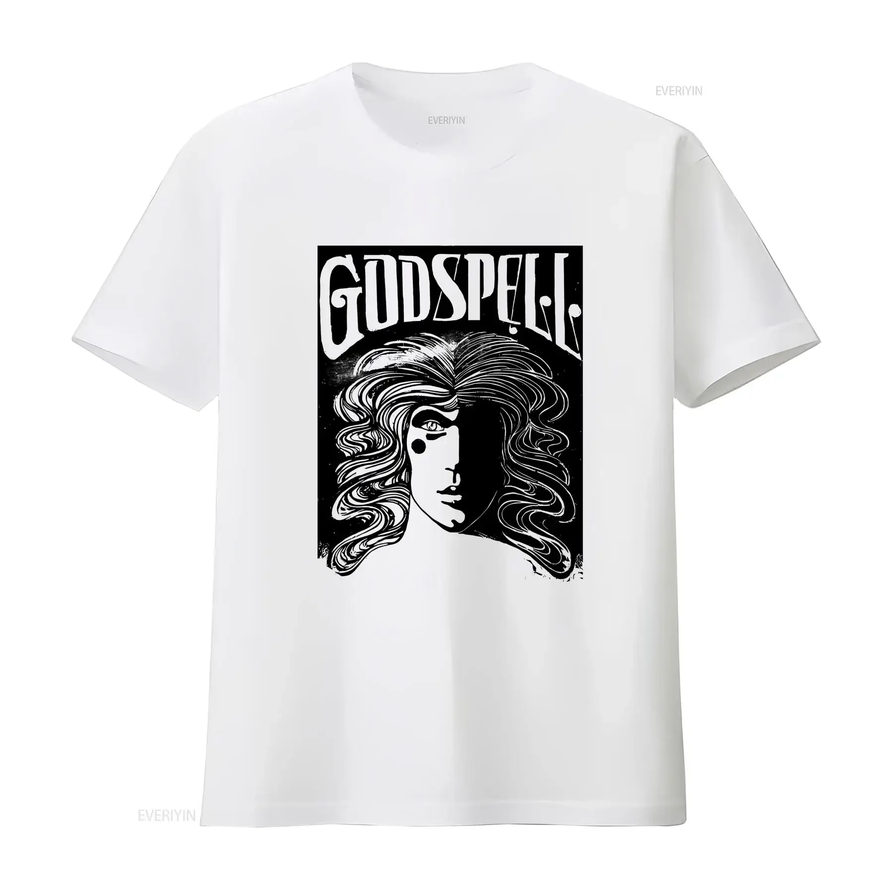 Фото Винтажная футболка Godspell мужская, размеры M, L, красная, в стиле музыкального театра, сделано в США, 80-е, с эффектом потертости, стритвир, универсальная, эластичная, мужская, винтажная, с эффектом потертости №1