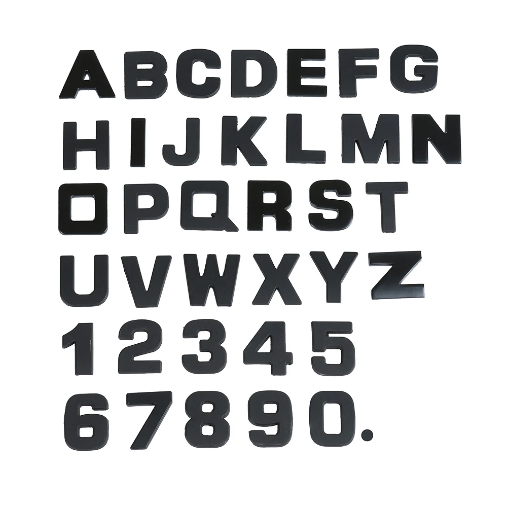 Наклейки для автомобиля металлические буквы стикеры 25 мм (A-Z 0-9) | Автомобили и
