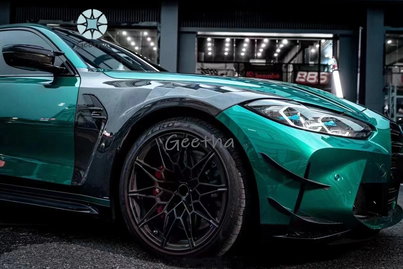 Углеродные крылья MRD для BMW G80 G82 M3 M4 передние из настоящего углеродного волокна с