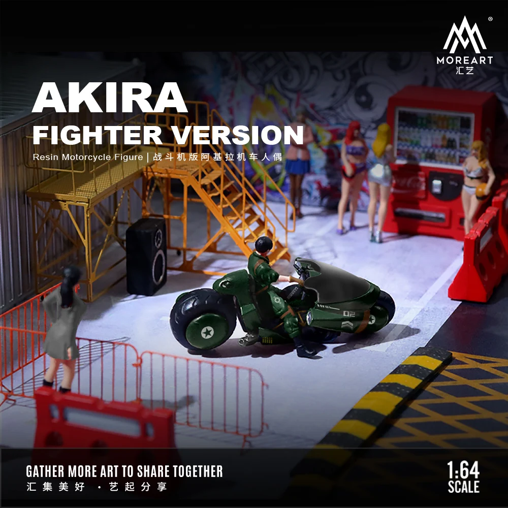 MoreArt &amp Time mirco 1:64 Akira локомотив Blueorange фигурка ограниченный выпуск коллекционный