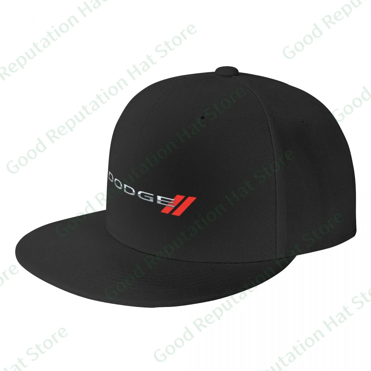 

Popular Dodge Baseball Cap Flat Peak Hip Hop Sun Flat hat Hats Men Women Caps Male Casual Travel Outdoor Sun Hats