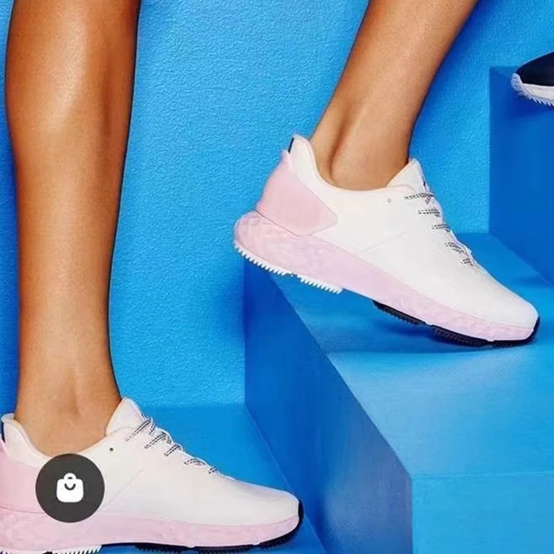 

2023 New Women's Golf Shoes Sports Anti-slip Shock Absorption Thick Sole Wear-resistant Breathable Outdoor Casual Shoes