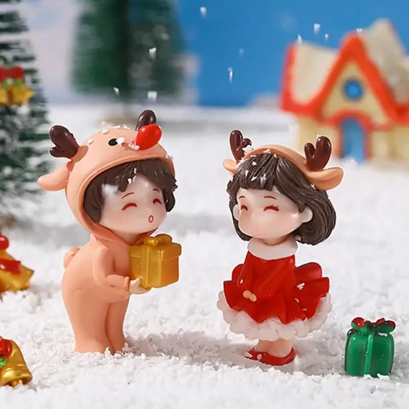 1 ~ 5 шт. рождественские деревенские украшения из смолы фигурки Санта-Клауса