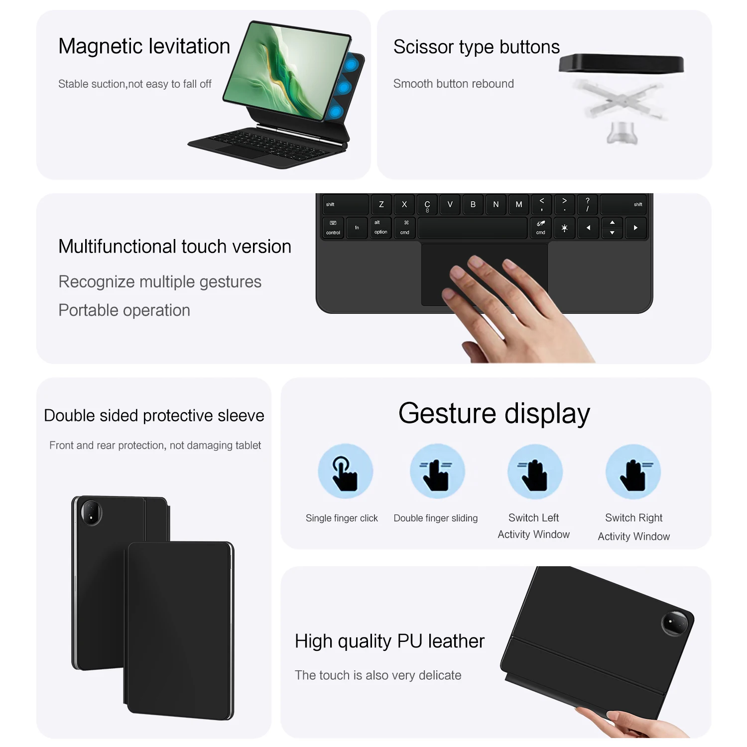 Волшебная магнитная клавиатура для HONOR MagicPad2 2024 чехол MagicPad 2 12 3 дюйма ROD2-W09