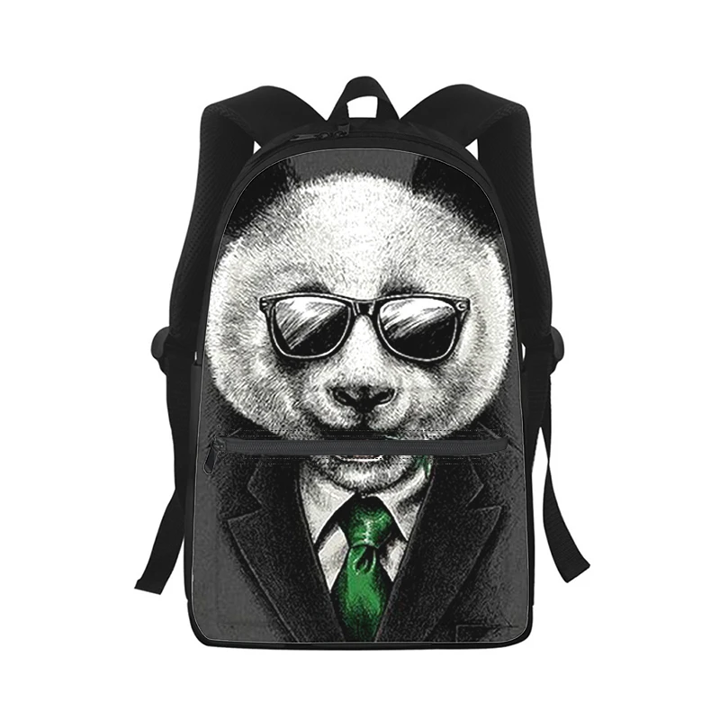 Street fashion panda Men Women Backpack 3D Print Fashion Student School Bag Laptop Backpack Kids Travel Shoulder Bag