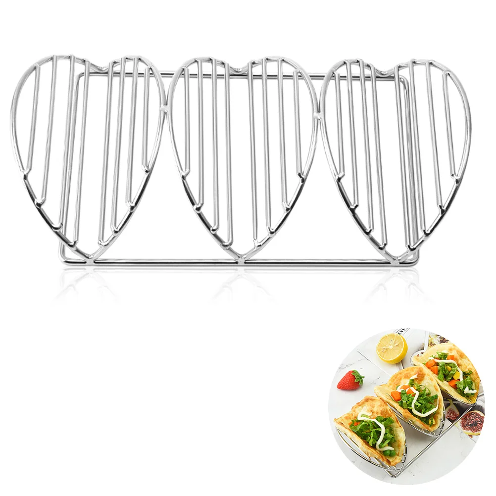 

Taco Holder Stand Rack Tray Shell Metal Pancake Stands Kitchen Stackable Plates Platters Mexicanoven Chicken Truck Racksdisplay