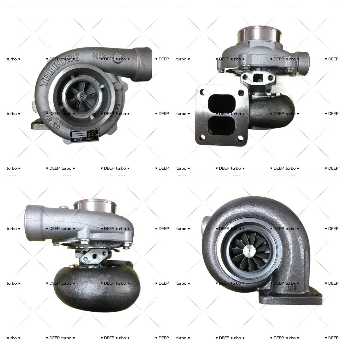 Фото Турбокомпрессор S6D125-1 TA4532 для экскаватора PC300-3 PC300LC-3, номер детали 6152-81-8110, 446704-0213 №1