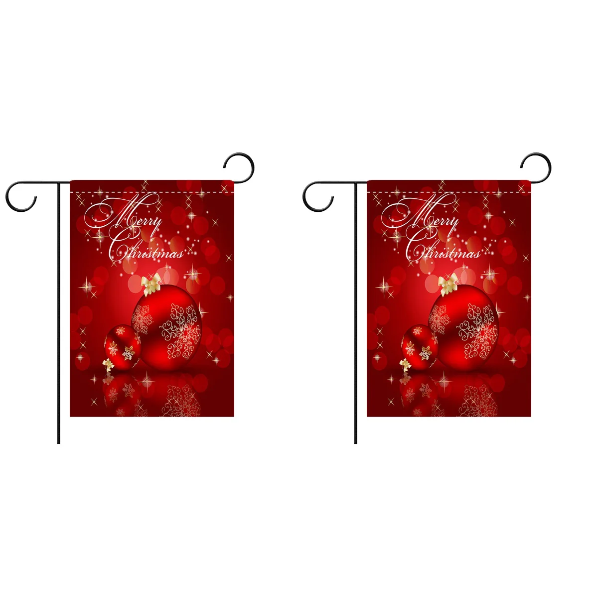 

Christmas Flagwinter Burlap Outdoor Flags Supplies Party Decorations Holiday Banner Merry Decorative Yard Garden Year New Sign