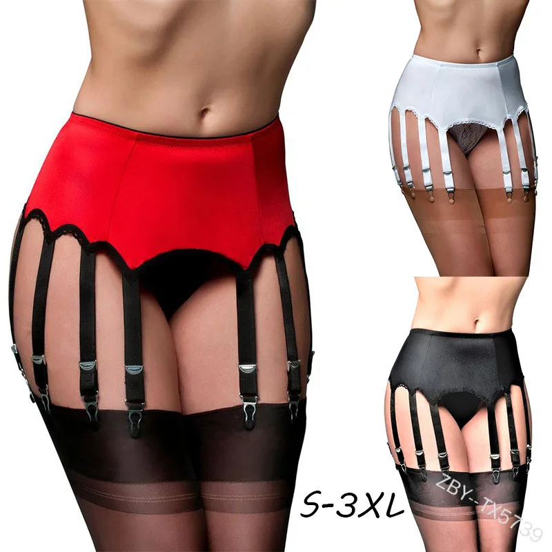

Garter Belt Plus Size 10 Straps Porte Jarretelles Femme Sexy High Quality Underwear Belt Transparent Garter Belt Elastic Garters