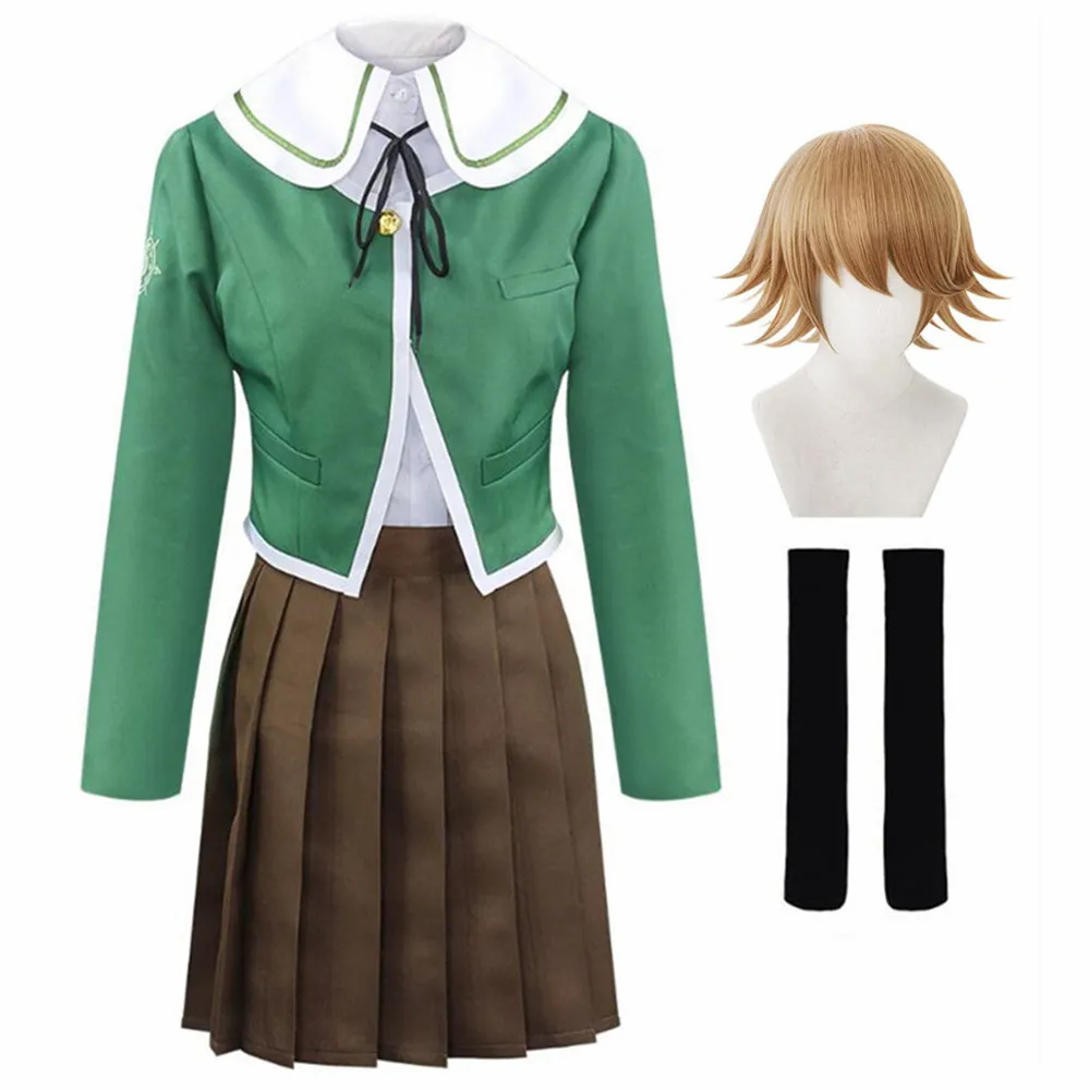 

Anime Dangan ronpa Kuma Chihiro Fujisaki Cosplay Costume Women's JK Uniforms Suit Costume