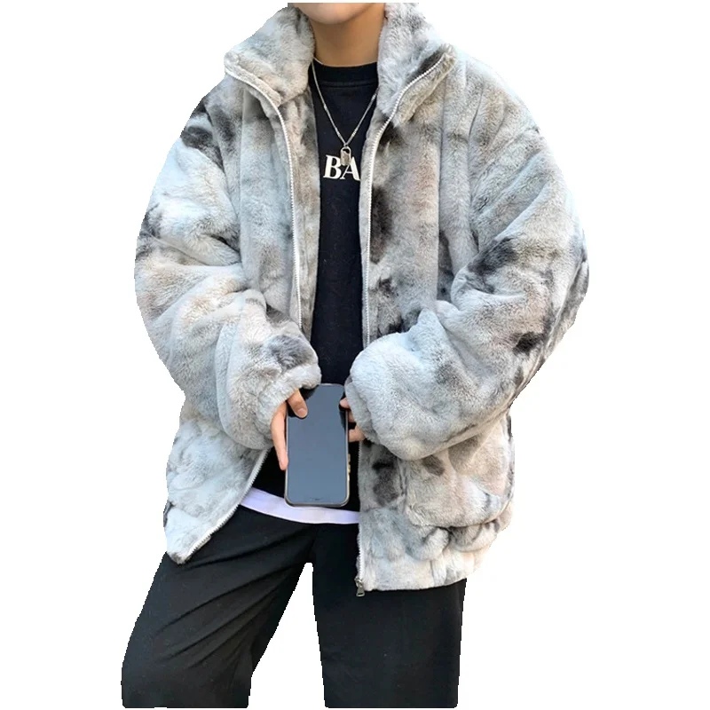 Winter Jacket Men Warm Fashion Casual Thickened Lamb Wool Jacket Men Streetwear Loose Coat Mens Parker Large Size Clothes M-5XL