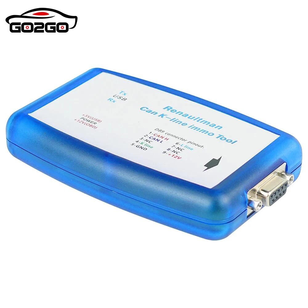 Для Renault Can K-line Immo Tool V4.09 Поддержка CAN/K-line OBD2 Автоматический программатор ECU Read/Write