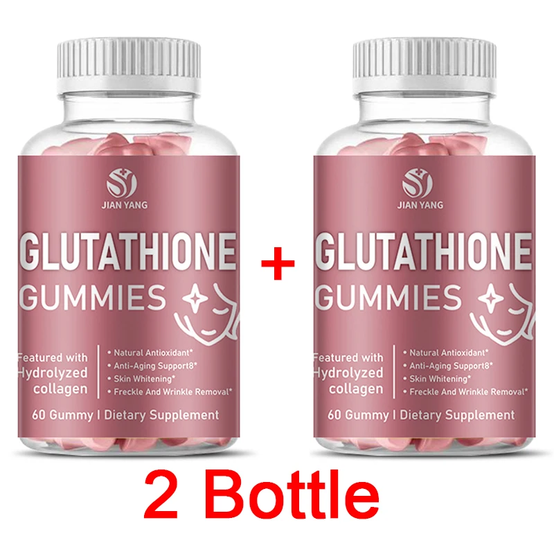 

2 Bottle Glutathione Soft Candy Reduces Fine Lines Wrinkles Makes Your Skin Brighter Bear Soft Candy