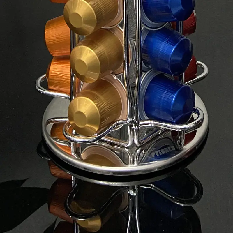 360 ° Вращающийся 50-капсульный держатель для капсул кофе подставка дозирования