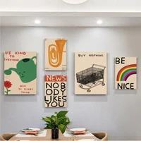 david shrigley art prints anime posters kraft paper sticker home bar cafe decor art wall stickers