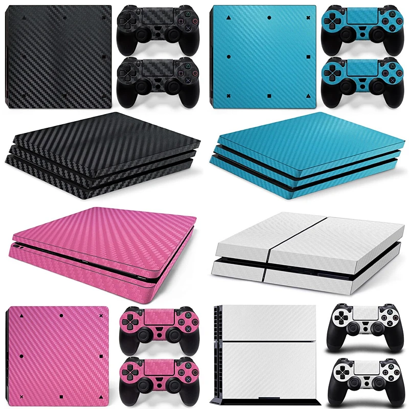 

Carbon Skin Laptop Stickers for Sony PlayStation 4 PS4 pro PS4 slim