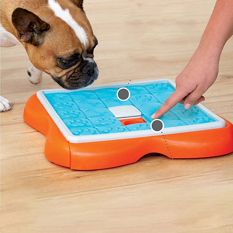 

Interactive Treat Puzzle Dog Toy Slow Food Feeder ABS Funny Accessories Floor Intelligence Stimulating Training Gift for Dog