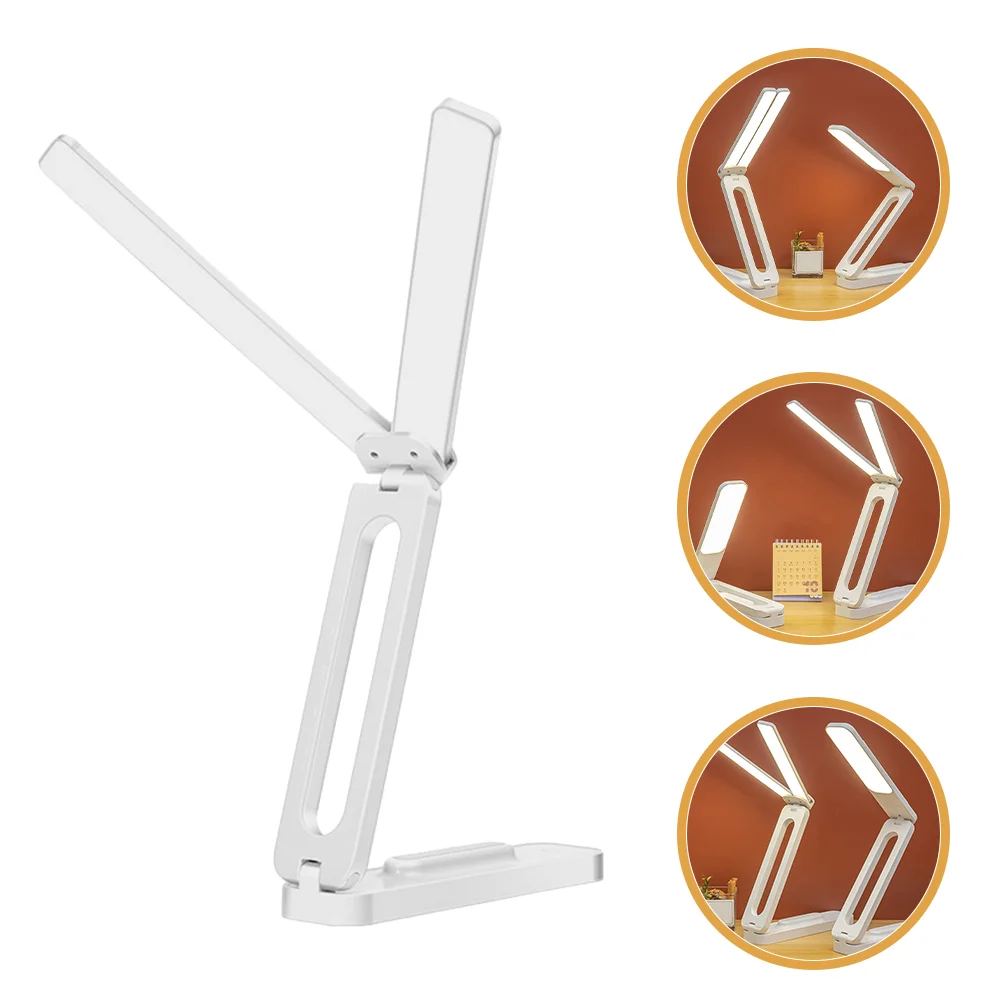 

Desk Lamp Folding Table Bedside Night Light Tricolor LED White Cordless Student