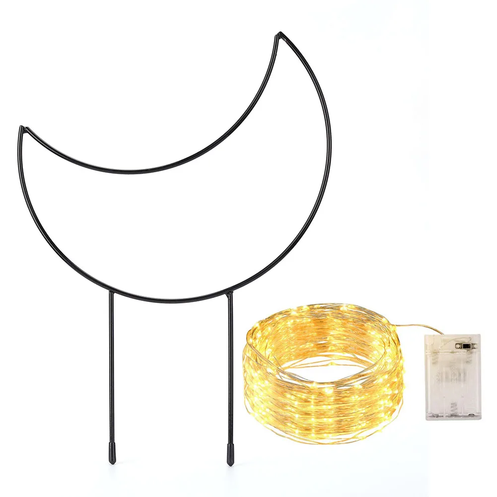 Железный светодиодный светильник Звезда и луна уличная лампа для сада