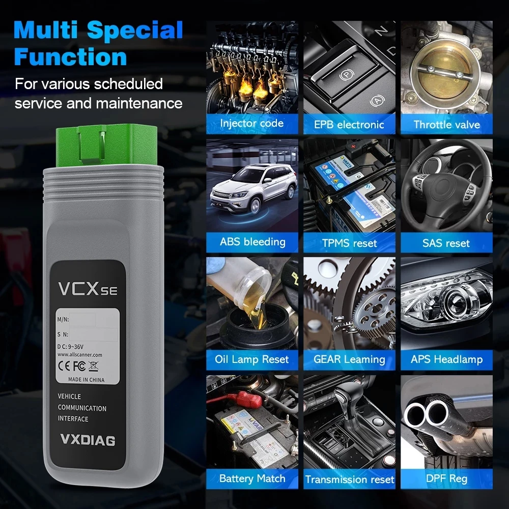 Диагностический инструмент VXDIAG VCX SE PRO 3 в 1 сканер кодов для Ford IDS Honda OBD2 инжектор