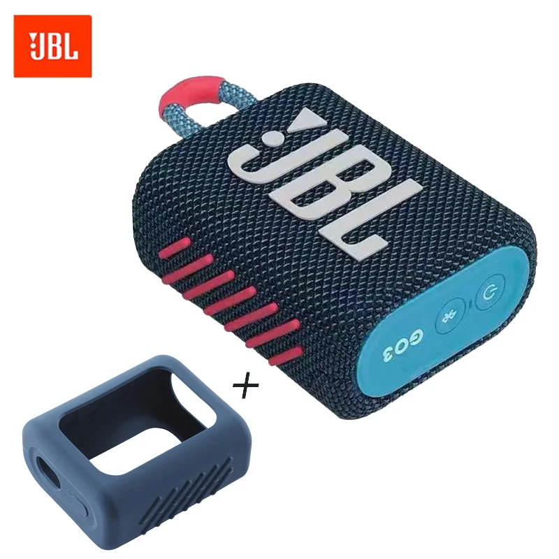 

Original JBL GO3 Bluetooth-compatible Speaker Portable Waterproof Mini Speaker Outdoor Sport Speakers Bass Sound 5 Hours Battery