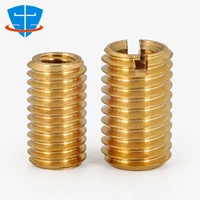 2pcs m2 m3 m4 m5 m6 m8 m10 m12 m14 brass sheath thread insert sleeves inner outer thread adapter screw transfer reducing nut
