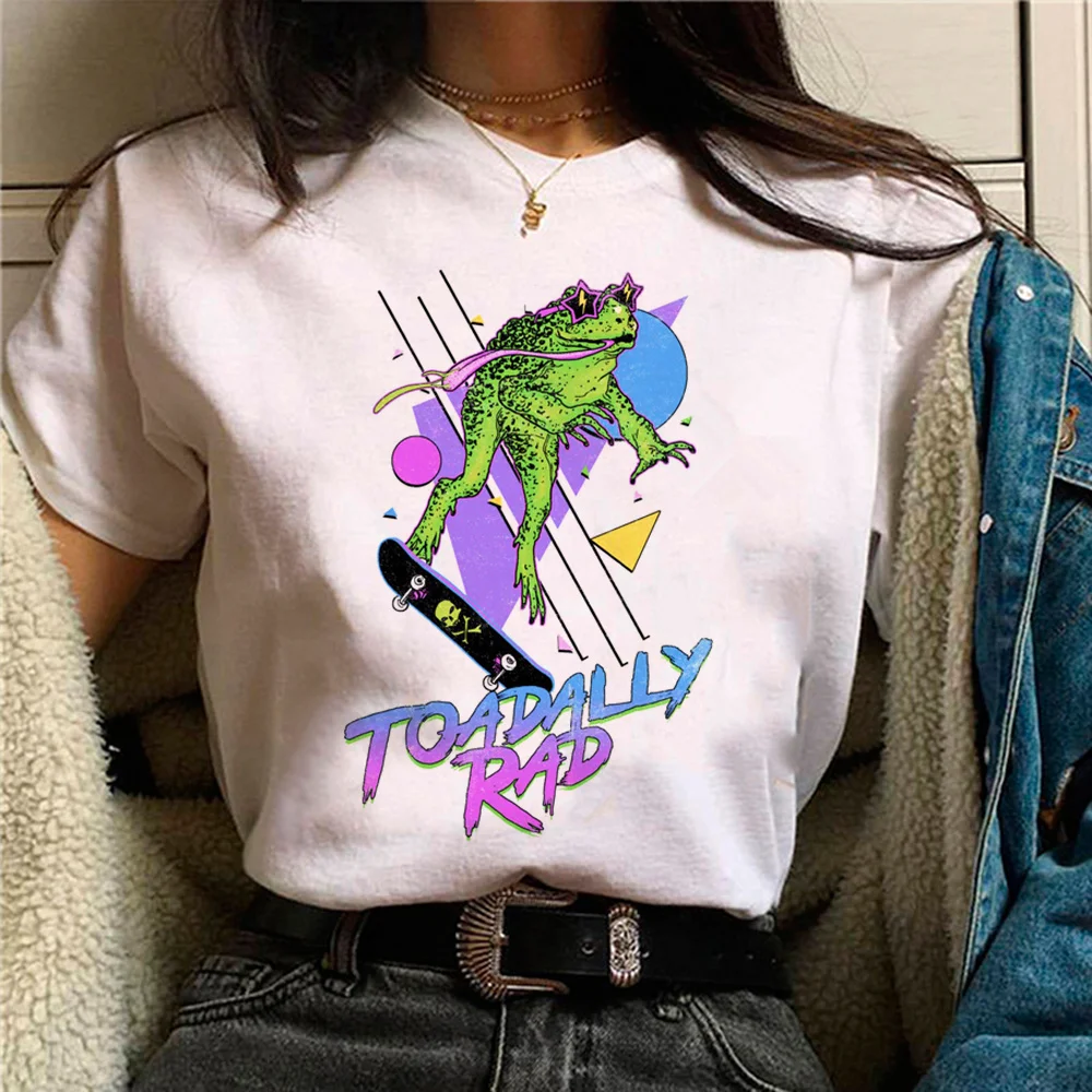 

Toadally Rad, Женский Топ в японском стиле harajuku, забавная женская футболка