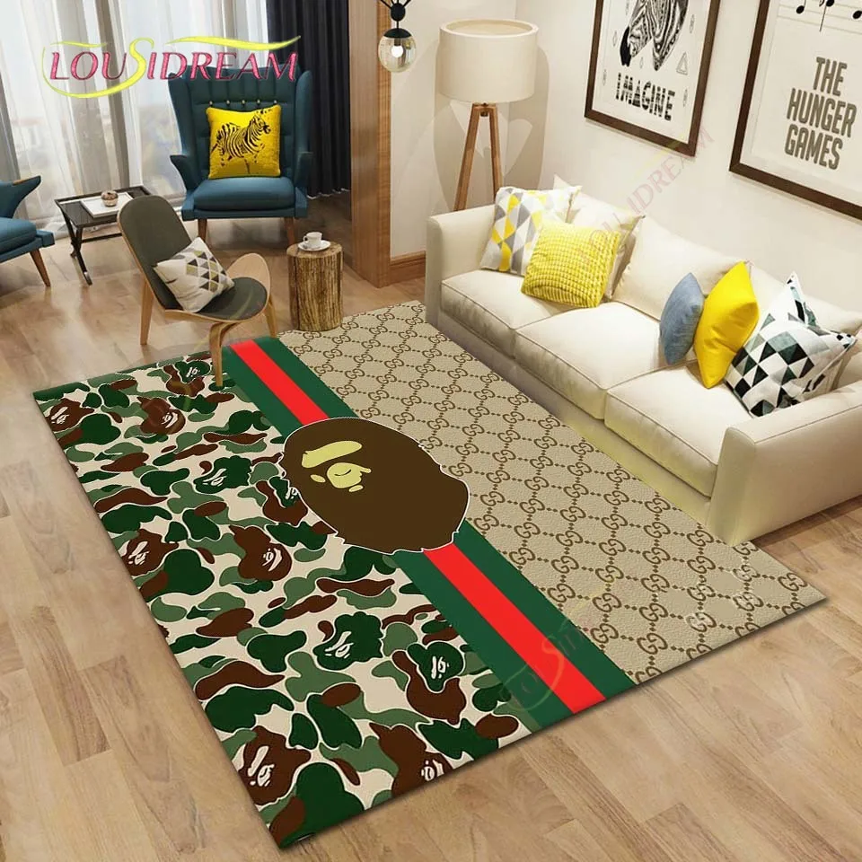 

Fashion trend A Bathing Ape Carpets and Rug Bape Living room bedroom large area soft carpet home children's room floor mat