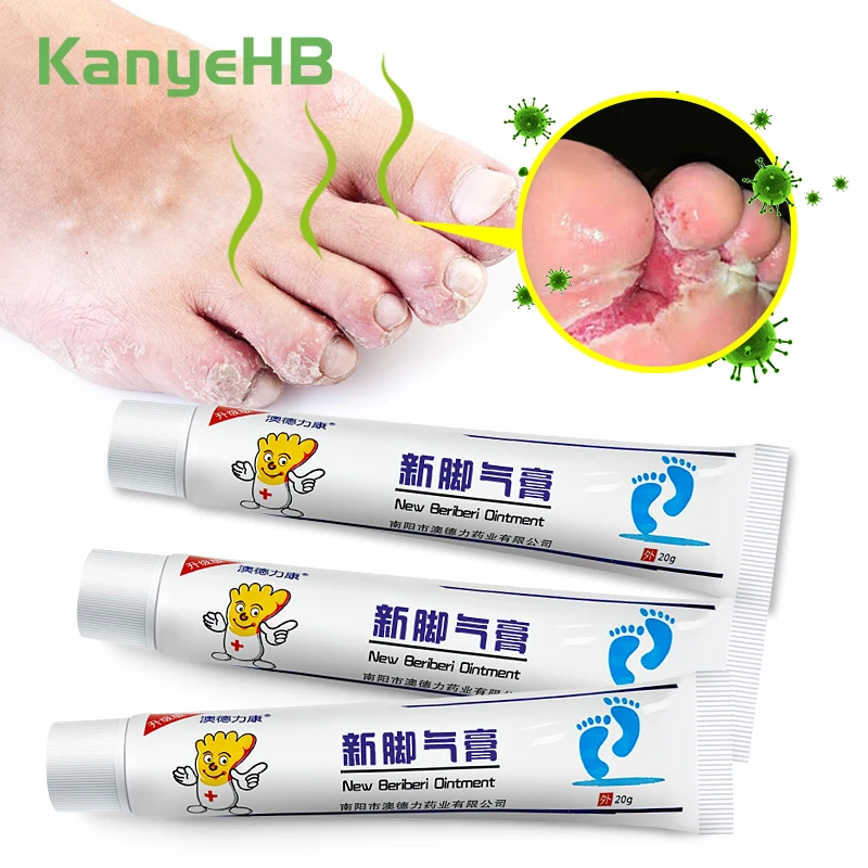 

3pcs Athlete Foot Treatment Cream Foot Tinea Pedis Relief Ointment Anti-itch Inhibits Fungus Peeling Herbal Beriberi Cream A1147