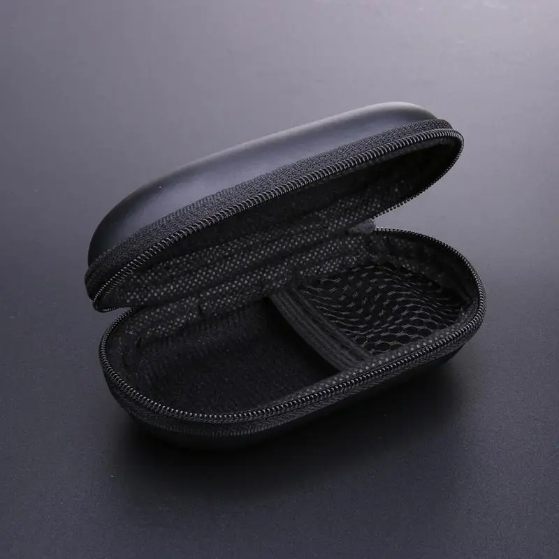 

Earphone Storage Bag Oval Data Cable Zipper Pouch Multi-function Headphones Holder Case Headsets Usb Line Accessories