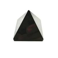 natural obsidian pyramid energy crystal ornaments pulley healing ornaments living room office feng shui ornaments