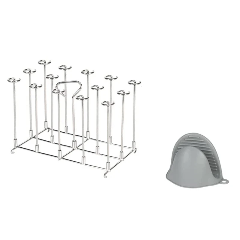 

Skewer Stand Barbecue Skewers Rack Holder For Ninja Dual Air Fryer Stainless Steel Kebab Rack Air Fryer Accessories