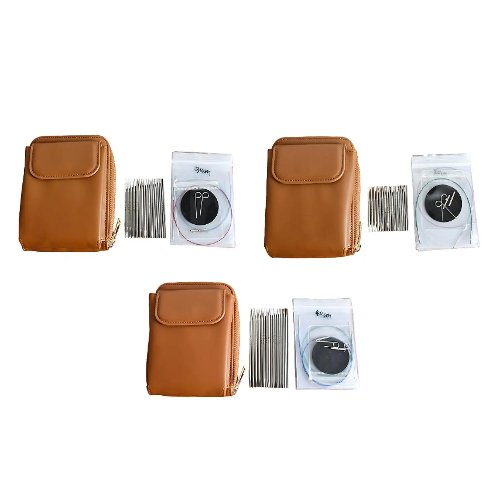 Набор круглых спиц инструменты для вязания домашние портативные крючки своими