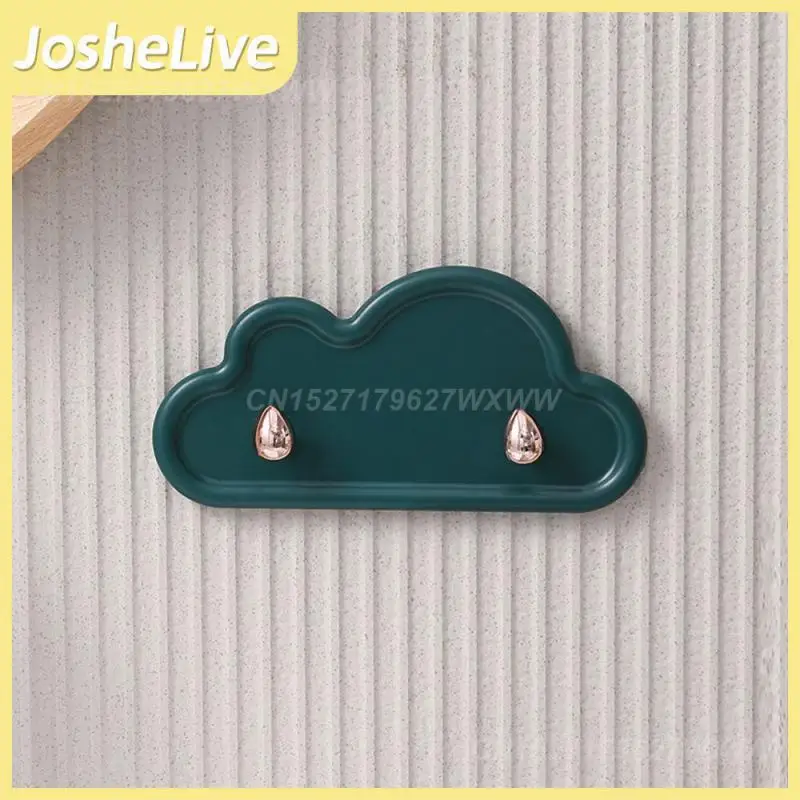 

Липкий крючок для хранения облаков, стойка для хранения без отверстий для ванной комнаты, без следов, крючок-вешалка для ключей, многофункци...