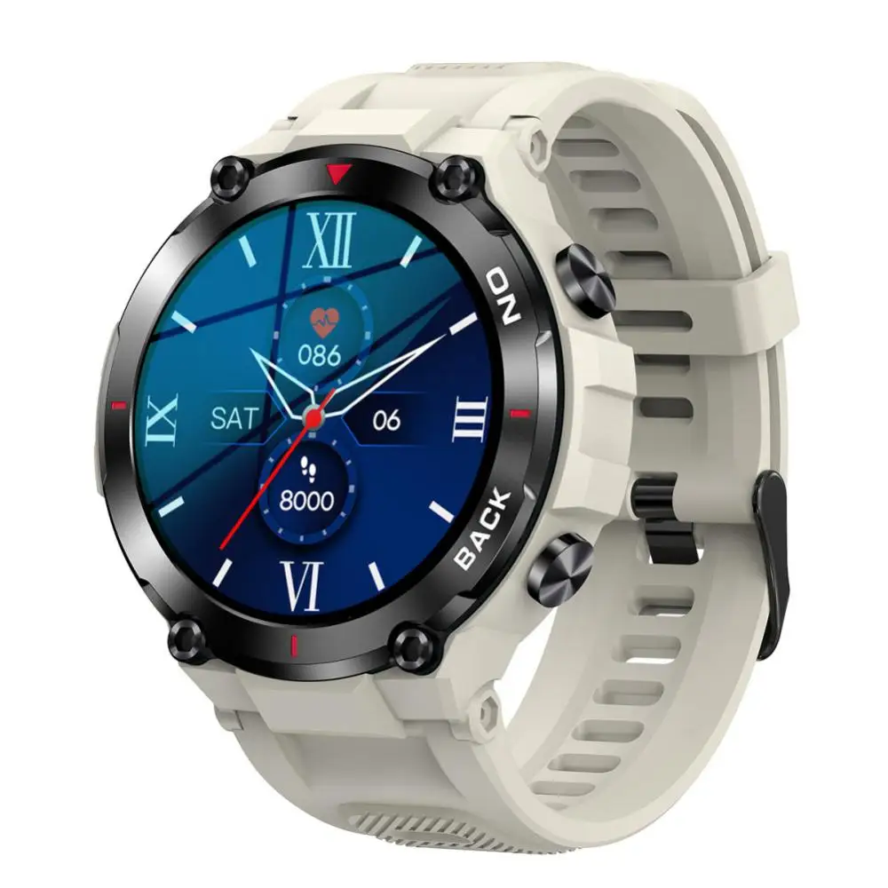 

2022 K37 Men Smart Watch GPS Outdoor Sport Fitness Tracker Bracelet Super Long Standby Health Monitoring Waterproof Smartwatch