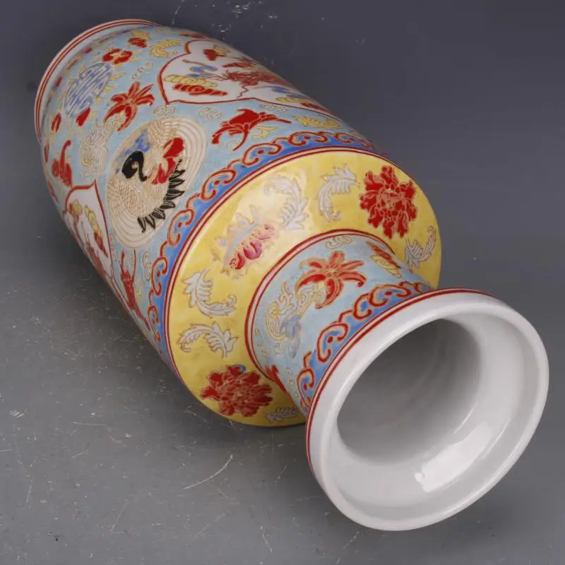 Qing Qianlong фарфоровая ваза керамический узор облака дракона бутылка Fushou Bangchui антикварная фарфоровая домашняя мебель горшок для растений (art.: 3920cd1393a42) - 3920cd1393a42