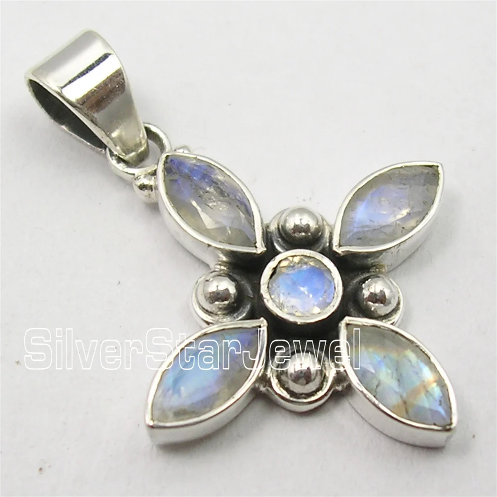 

Many Color India Semi-precious Stone Pendant 1.3"