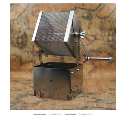 Машина для запекания кофе из нержавеющей стали ручная машина кофейных зерен