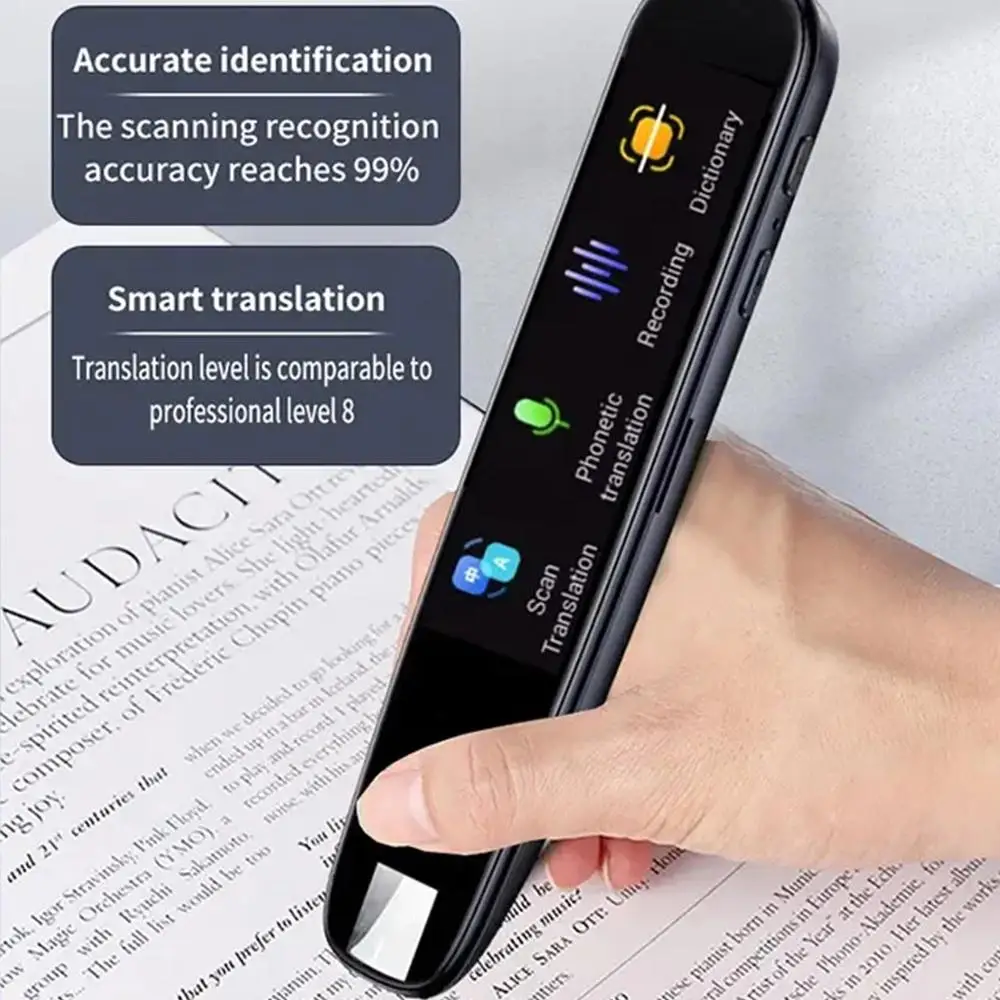 Фото Портативный мини-сканирующий перо-переводчик Wi-Fi мобильный умный сканер Vioce переводчик словарь бизнес №4