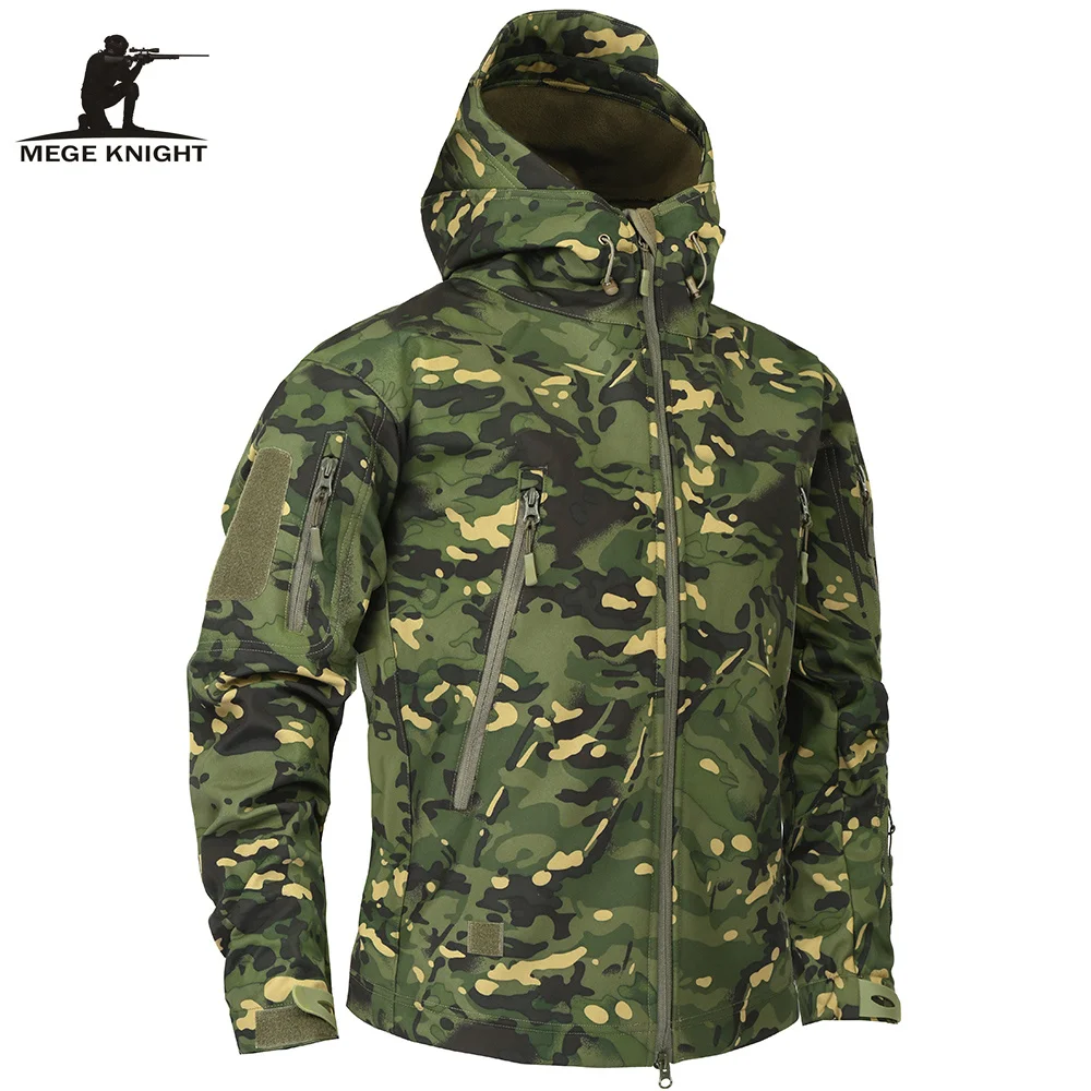 

Mege Brand Clothing Autumn Men's Military Camouflage Fleece Jacket Army Tactical Clothing Multicam Male Camouflage Windbreakers