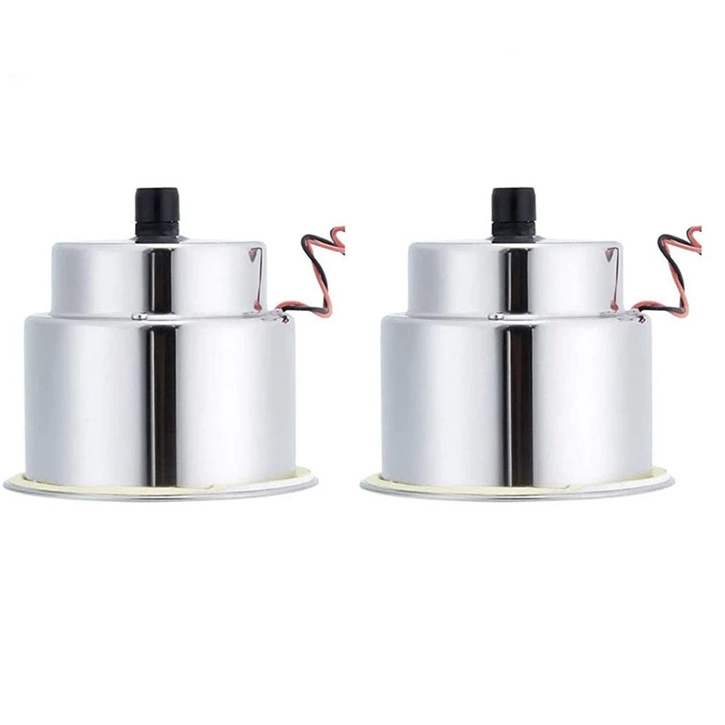 

Stainless Steel Cup Drink Holder Insert With Drain & LED Marine Boat Rv Camper (15LED Blue)